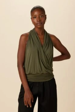 Agnes Dream Knit Top - Vine