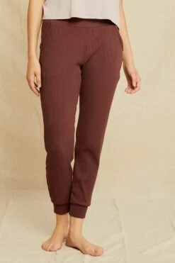 Skylar Paris Rib Joggers - Mocha