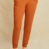 Skylar Paris Rib Joggers - Umber