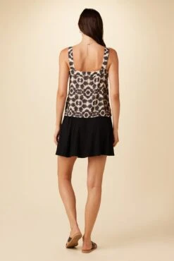 Portia Ecovero Tank - Ink Flower -AGOLDE Style 2060 Portia Ink Flower 3