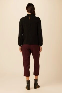 Papillon Cottonseed Cupro Blouse - Black -AGOLDE Style 20 0156 Papillon Black 3