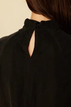 Papillon Cottonseed Cupro Blouse - Black -AGOLDE Style 20 0156 Papillon Black 5