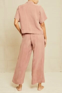 Monroe Cottonseed Cupro Pajama Top - Quartz -AGOLDE Style 211013 AV October ECOMM 0221MonroePJTopQuartzCupro 6339 8fb144a8 c49e 4ea6 bcd3 935bfa7bf907