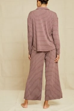 Lark Dream Knit Pajama Pants - Maple Dawn Stripe -AGOLDE Style 211013 AV October ECOMM 0236LarkPJBottomAmsterdamStripeMapleDawn 5837 web 5cd2cbc8 b025 4a27 b0ac 8b6973791150