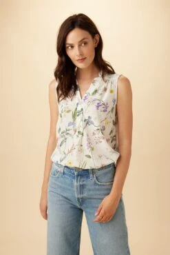 Amy Washable Silk Blouse - Gemini Ivory
