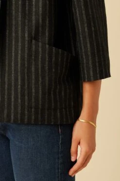 Viva Upcycled Wool Jacket - London Stripe -AGOLDE Style 24 1503 Viva London Stripe 5