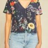 Willa Washable Silk Blouse - Provence Floral