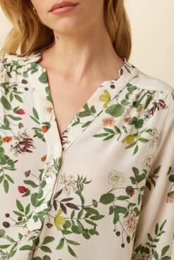 Amy Washable Silk Blouse - Silverwood Floral -AGOLDE Style 3202R1 Amy Silverwood Floral 4