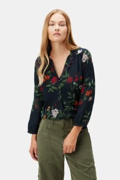 Amy Washable Silk Blouse - Osaka Floral