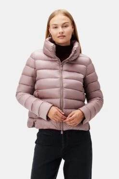 Save The Duck Elsie Puffer Jacket - Misty Rose -AGOLDE Style 3RDPA6097 Elsie Short Puffer Jacket Misty Rose 4