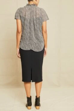 Maisie Nouveau Silk Blouse - Snow Leopard -AGOLDE Style 6065 Maisie Snow Leopard 00385 web 7dd8a61a dde7 43aa ace7 3c17b7e85d6d