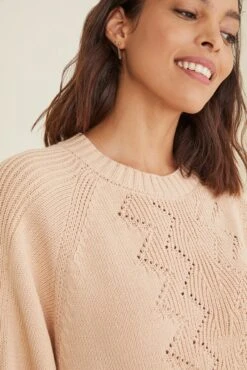 Idelisa Organic Cotton Sweater - Champagne - ReAmour -AGOLDE Style 7900 Idelisa Champagne 1396 web 45c23966 802b 4a26 a6ab 45a7c889bb90