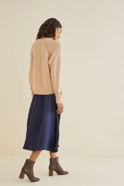 Idelisa Organic Cotton Sweater - Champagne - ReAmour -AGOLDE Style 7900 Idelisa Champagne 1424 web 2dd64e26 8441 4df0 8ba1 38bfb6cfdcaa