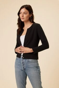 Minna Sweater Knit Cardigan - Black