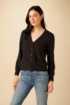 Zahra Swit Cardigan - Black