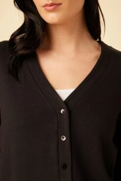 Zahra Swit Cardigan - Black -AGOLDE Style 7924 Zahra Black 4