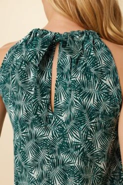 Hayden Washable Silk Blouse - Green Palm -AGOLDE Style 7934 Hayden Green Palm 5