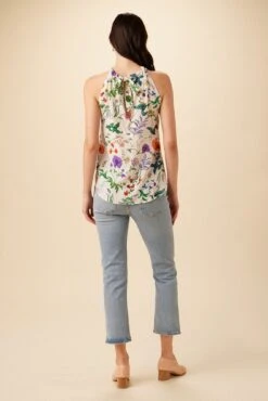 Hayden Washable Silk Blouse - Stella Floral White -AGOLDE Style 7934 Hayden Stella White 3