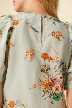 Sylvia Washable Silk Blouse - Cannes Floral -AGOLDE Style 7935 Sylvia Silk Cannes Floral 5