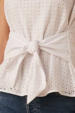 Ryan Upcycled Cotton Top - White 8 Ryan Upcycled Cotton Top - White -AGOLDE Style 7940 Ryan White 4