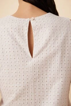 Ryan Upcycled Cotton Top - White 7 Ryan Upcycled Cotton Top - White -AGOLDE Style 7940 Ryan White 5