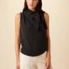 Leyna Washable Silk Blouse - Black