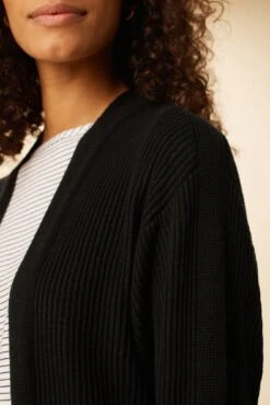 Caroline Organic Cotton Cardigan - Black 11 Caroline Organic Cotton Cardigan - Black -AGOLDE Style 8111 Caroline Black 4
