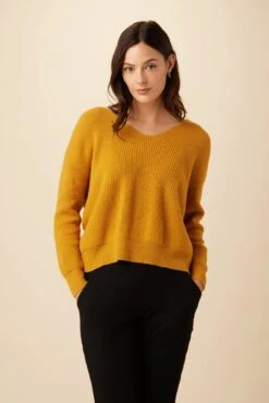 Belicia Cashfeel Wool Sweater - Sunflower