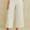 Patsy Silk Noil Pant - Ivory