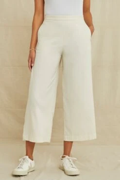 Patsy Silk Noil Pant - Ivory