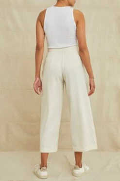 Patsy Silk Noil Pant - Ivory -AGOLDE Style 9298PatsyIvory 4561 web 8fc7031d 656b 431e 9f9a b566d52c60f0