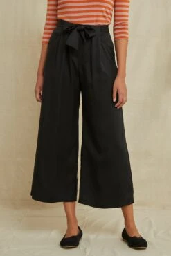 Eldora Wide Leg Pant -AGOLDE Style 9360EldoraTencelBlack 7582 web