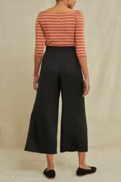 Eldora Wide Leg Pant -AGOLDE Style 9360EldoraTencelBlack 7634 web