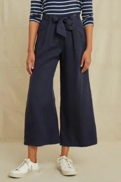 Eldora Wide Leg Pants - Navy