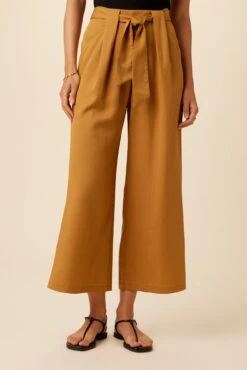 Eldora Tencel Wide Leg Pant - Camel -AGOLDE Style 9360 Eldora Tencel Camel 1 58bd1ae9 c4d9 44ab aa08 704ce6aa9b0f