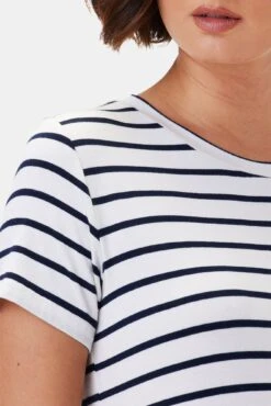 Berkeley Dream Knit Tee - Marine Stripe -AGOLDE Style 9493 Berkeley Marine Stripe 4