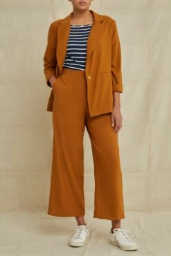 Patsy Silk Noil Pant - Golden Tan -AGOLDE Style 9571FullLengthPatsyGoldenTan 7710 web c7d31175 cfc0 4528 b556 42dd259457f0