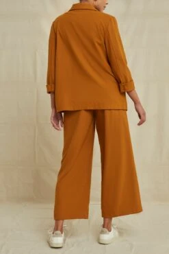 Patsy Silk Noil Pant - Golden Tan -AGOLDE Style 9571FullLengthPatsyGoldenTan 7729 web 7a50018d c713 4c33 b20d fb978a0d2749