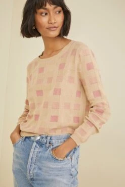 Elloney Organic Cotton Sweater - ReAmour 6 Elloney Organic Cotton Sweater - ReAmour -AGOLDE Style 9654 Elloney TanPink 0630 web 8c224d54 3a6e 40d7 abd8 20dc8c7db518