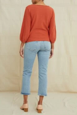 Imelda Organic Cotton Sweater - Coral -AGOLDE Style 9710ImeldaCoral 2644 web d0e3e26c e1e8 49d3 b07c 58730ad4ed39