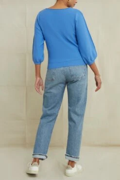 Imelda Organic Cotton Sweater - Sky -AGOLDE Style 9710ImeldaSky 3986 web 6b5152b4 5f74 40e9 9a22 2fc71f2e4c92