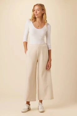 Eugenia Nouveau Fleece Pant - Brushed Oatmeal -AGOLDE Style 9730 Eugenia Brushed Oatmeal 4