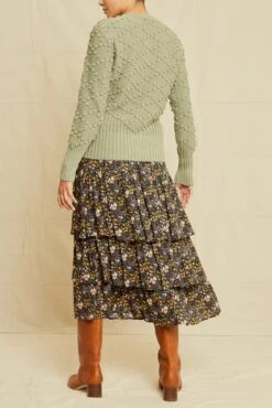 Cherie Organic Cotton Sweater - Green Blue -AGOLDE Style 9787 Cherie Green Blue 4038 web e77d13fb 988b 4826 a0b4 fb489a048a96