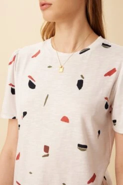 Odilia Reverie Slub Tee - Terrazzo -AGOLDE Style 9828 Odilia Slub Terrazzo 4