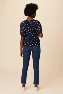 Chloe Chiffon Blouse - Phillipa -AGOLDE Style Chloe Philippa Dot 3