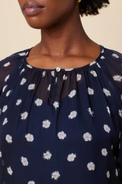 Chloe Chiffon Blouse - Phillipa -AGOLDE Style Chloe Philippa Dot 4