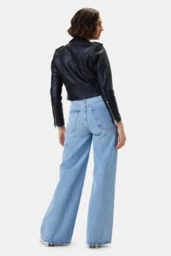 Deadwood Joan Leather Biker Jacket - Black -AGOLDE Style DEADWOOD Joan Biker Jacket Black 3 bde7c7d9 8d40 4d42 a45e 2d1072916375