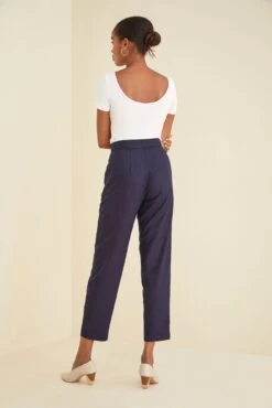 Dava Silk Noil Pants - Navy - ReAmour -AGOLDE Style Dava Pant 2404 web 610a527a f7fa 4364 9dc7 385dccdd377d