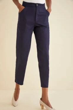 Dava Silk Noil Pants - Navy - ReAmour -AGOLDE Style Dava Pant 2429 web f23f87b4 5289 45ef 9079 a605ccfd5657
