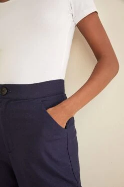 Dava Silk Noil Pants - Navy - ReAmour -AGOLDE Style Dava Pant 2444 web 434c8874 638e 427c a059 1f980123d2a0